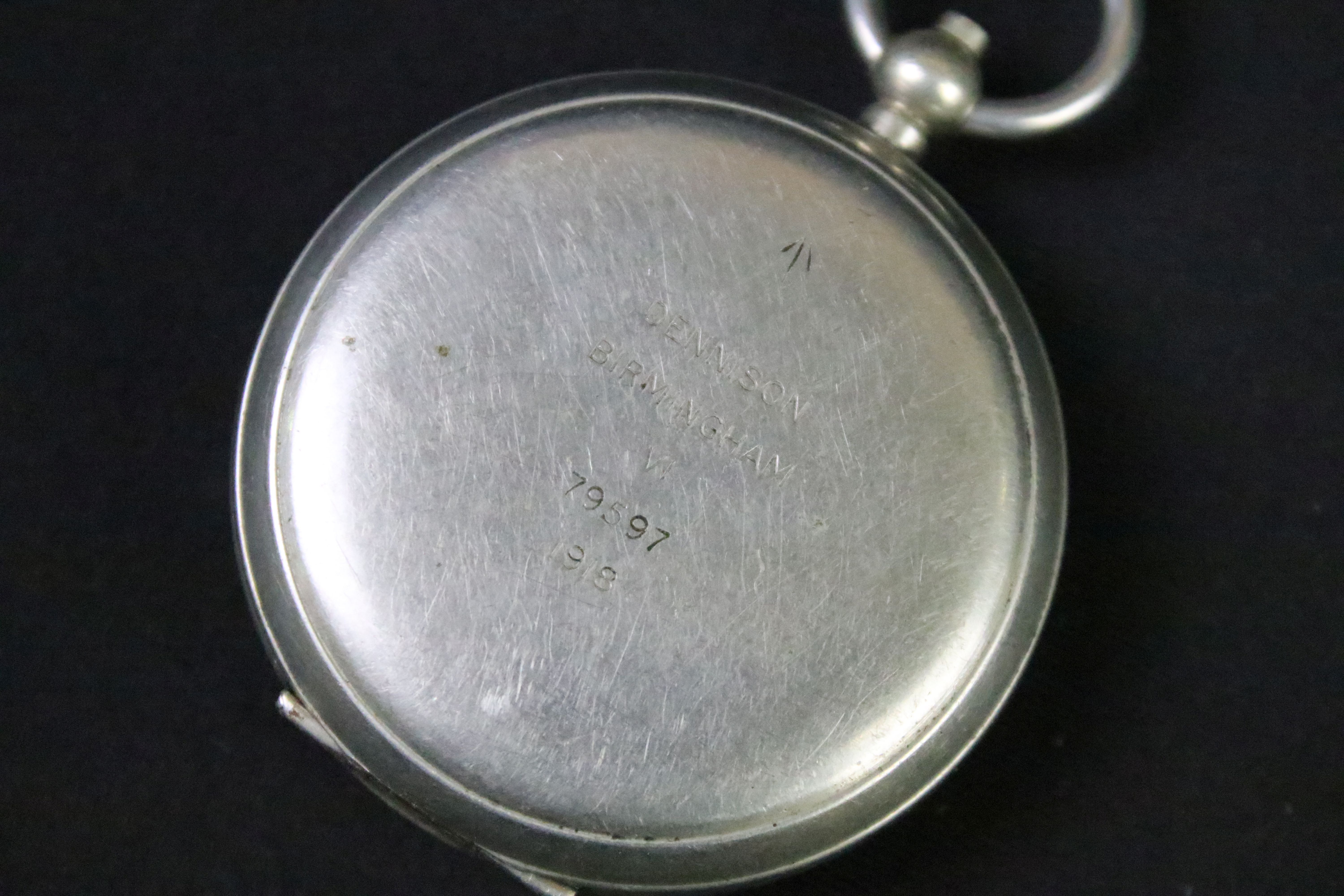 A British military issued World War One pocket marching compass, the case marked Dennison, - Image 5 of 5