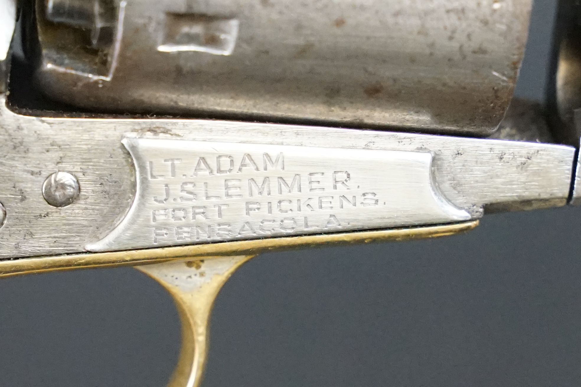 An antique Colt Navy revolver, 7-1/2″ octagonal barrel, case-hardened frame, loading lever, plunger, - Image 14 of 16