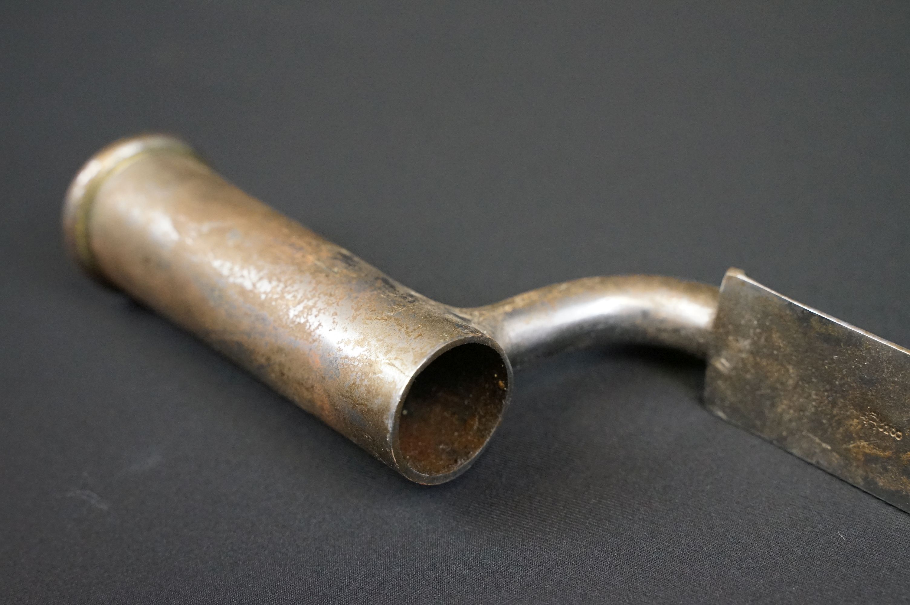 An antique socket mount bayonet, good clear markings to the blade. - Image 4 of 9