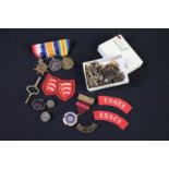 First World War full size British Service medal trio to include 1914-15 star, war medal and