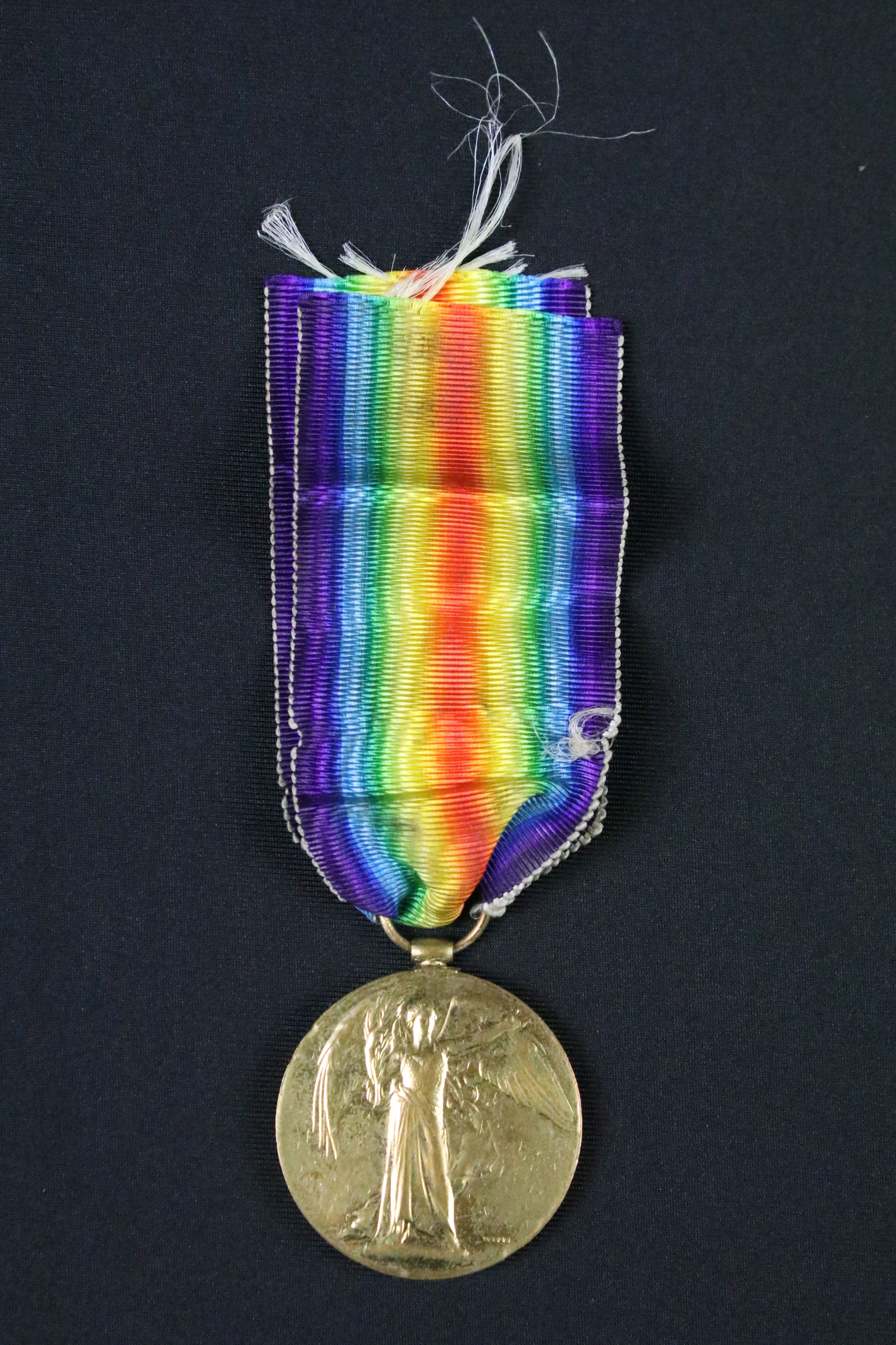 A British full size World War One medal group of three to include the Victory Medal, the 1914-1918 - Image 3 of 11