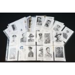 A collection of signed Victoria Cross booklet cards together with a small group of military interest