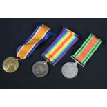 First World War full size British Service medals to include war medal and victory medal issued to