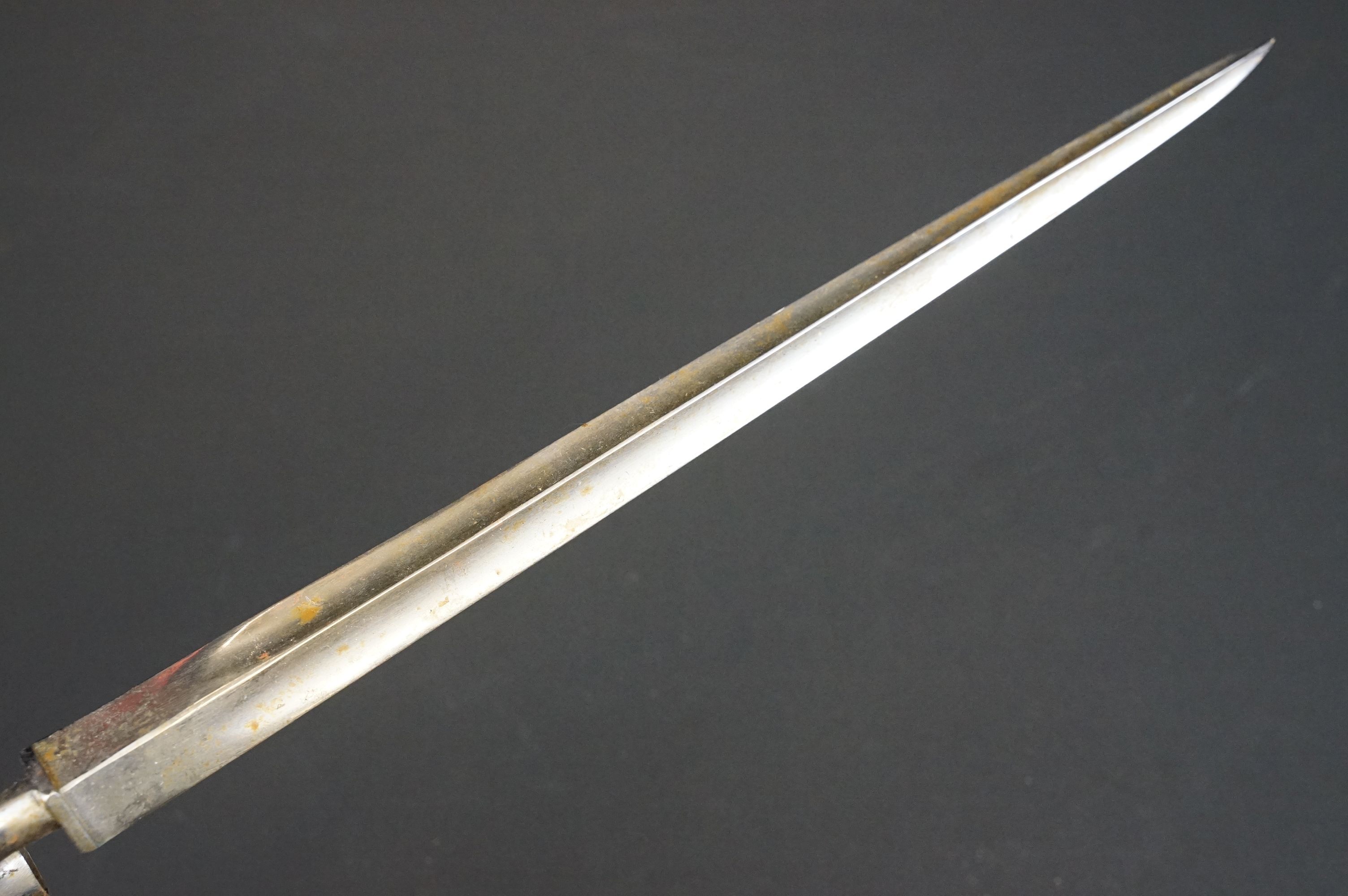 An antique socket mount bayonet, good clear markings to the blade. - Image 9 of 9