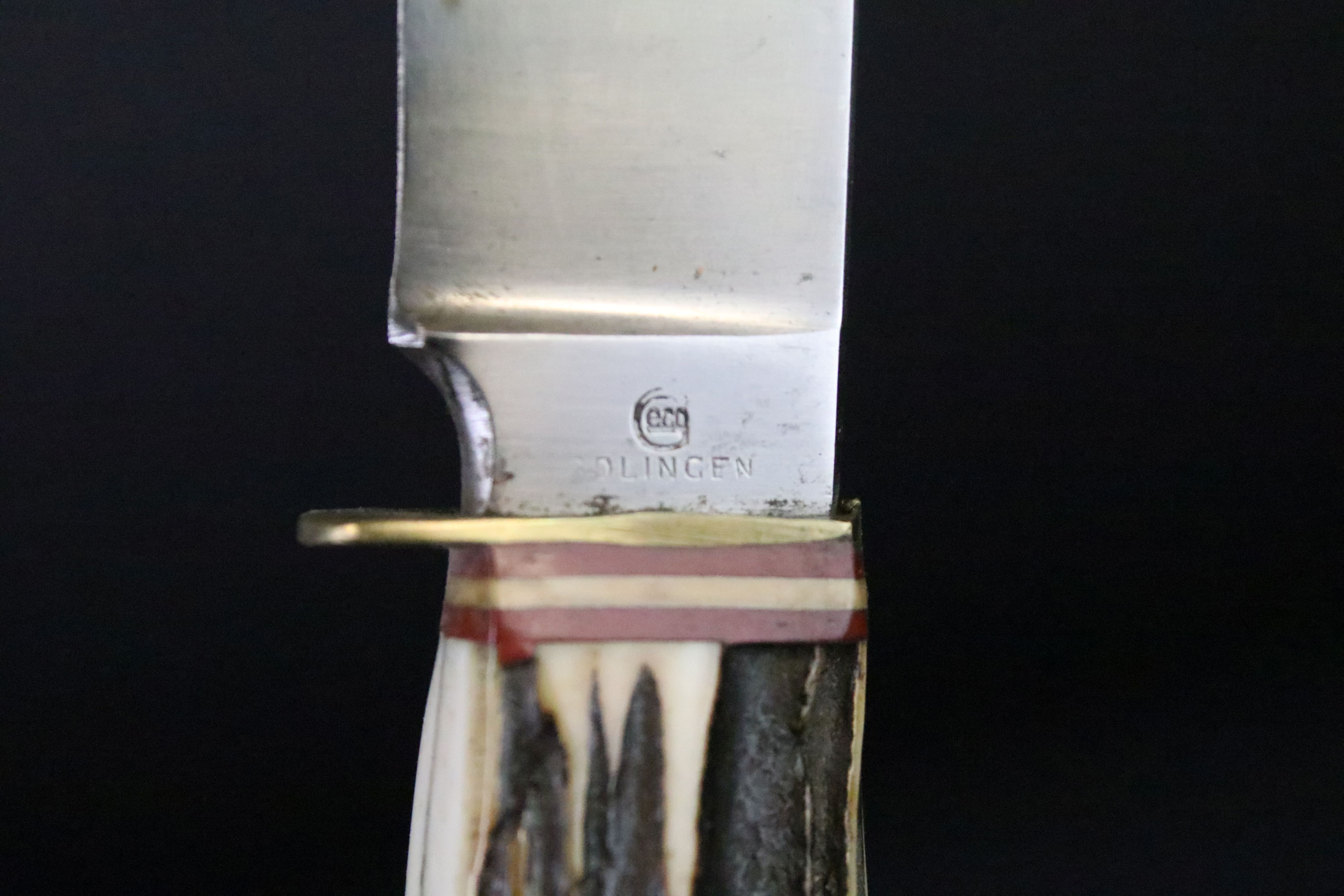 A collection of six vintage sheath knives to include a Milbro examples together with a small group - Image 7 of 12