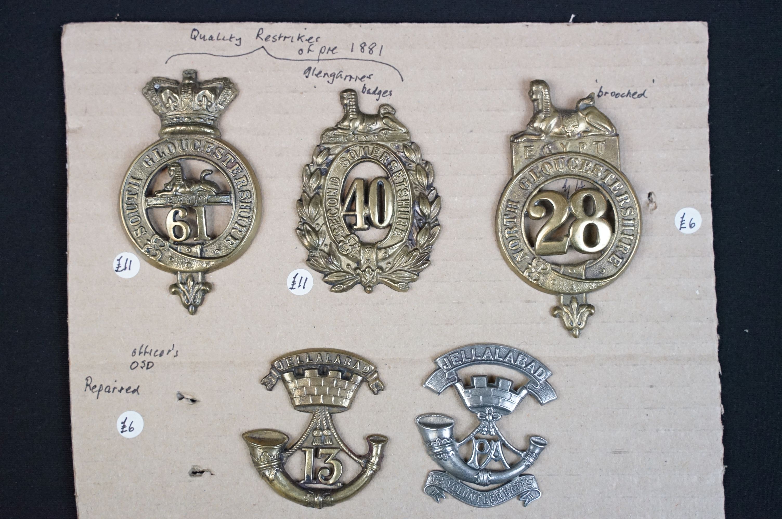 A collection of mainly British military cap and collar badges, mainly King Crown and including - Image 7 of 11