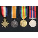 A full size British World War One medal trio to include the 1914 Star Medal, the British War medal