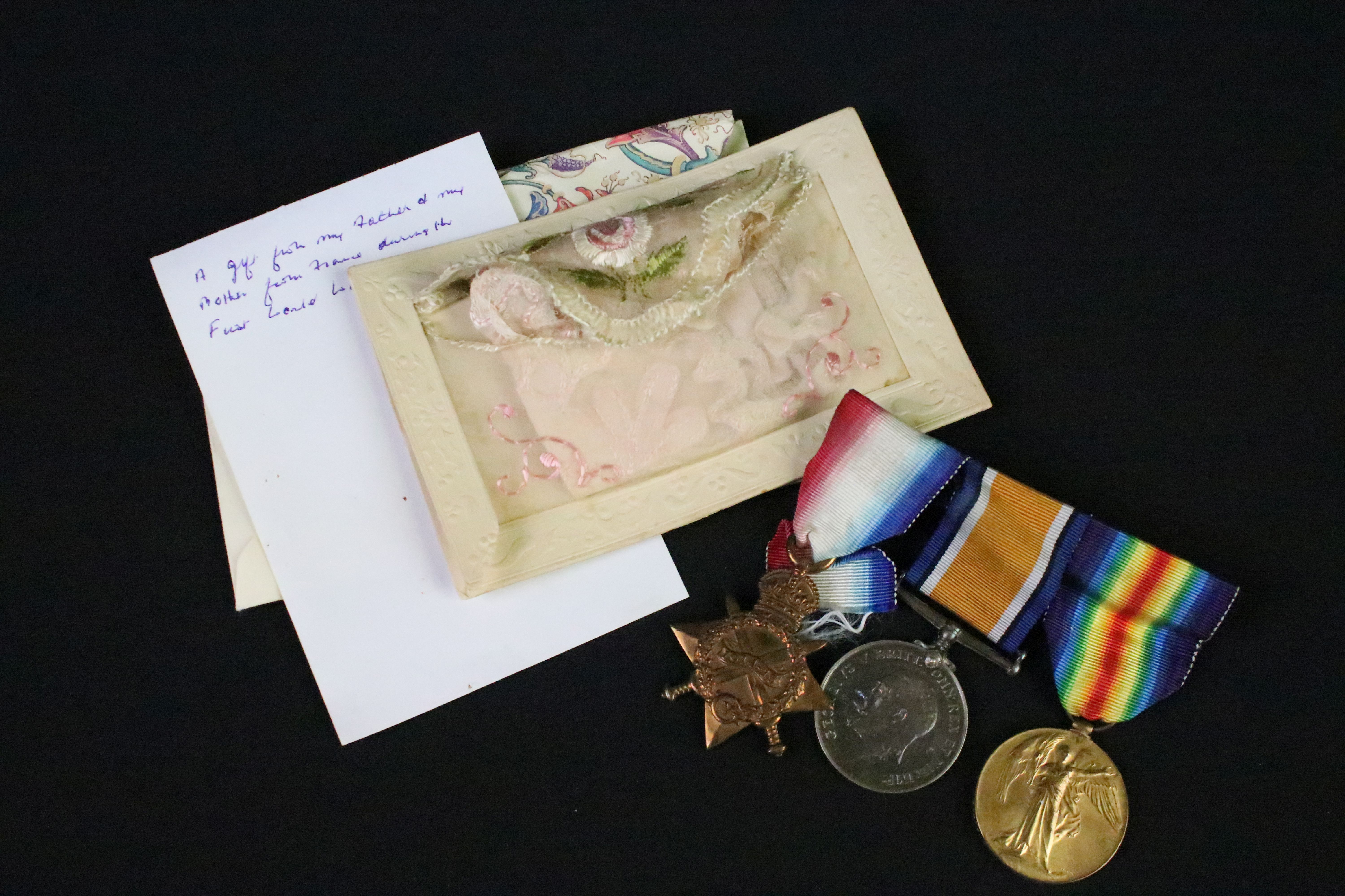 First World War full size British Service medal trio to include 1914-1915 star, war medal and