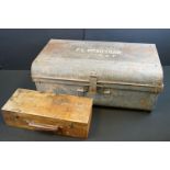 A large Royal Air Force / RAF storage case complete with contents to include Ammo box, aircraft