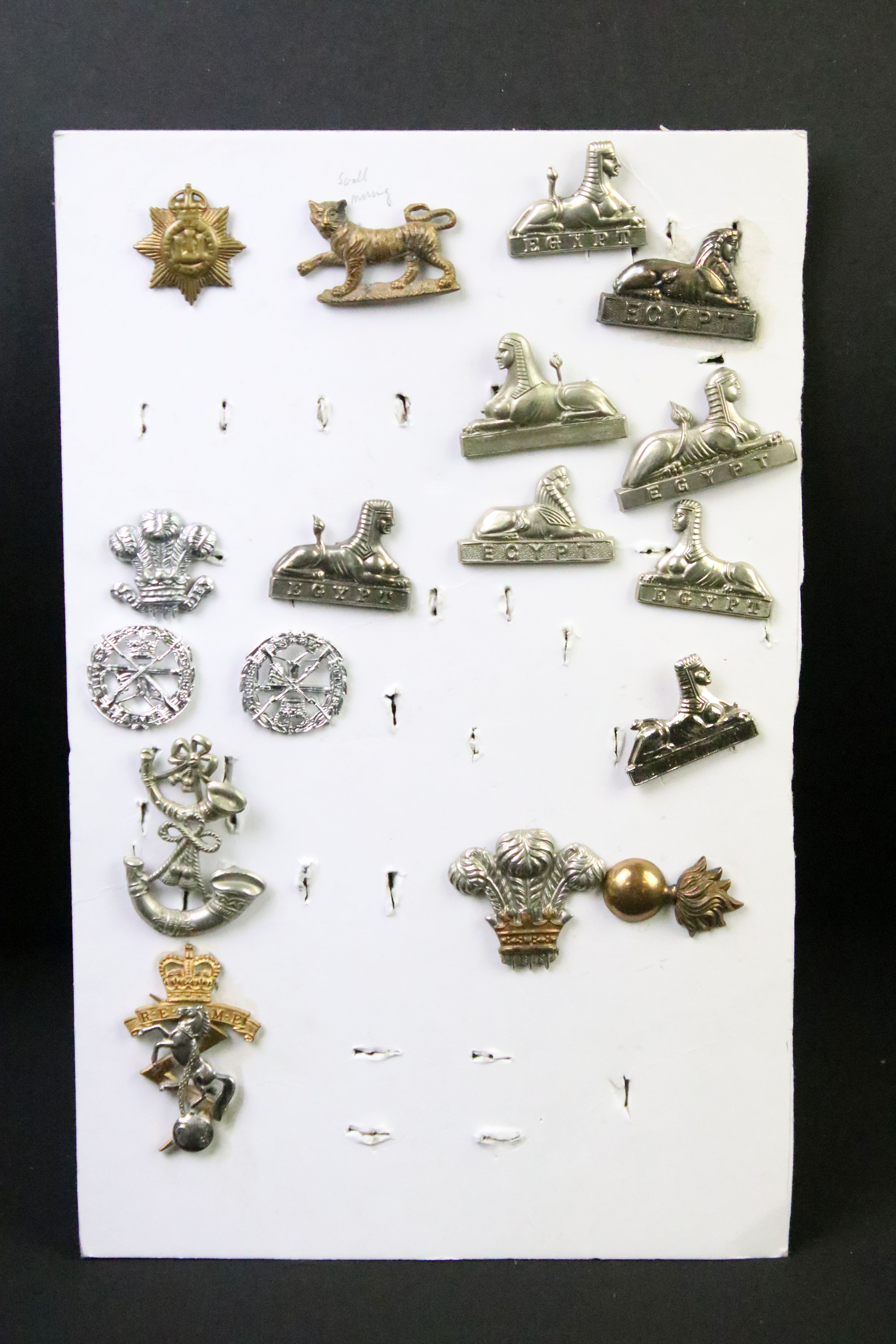 A collection of British military Regimental cap and collar badges to include the East Lancashire - Image 9 of 16