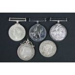 Collection of full size British service medals to include four First World War Victory medals, two