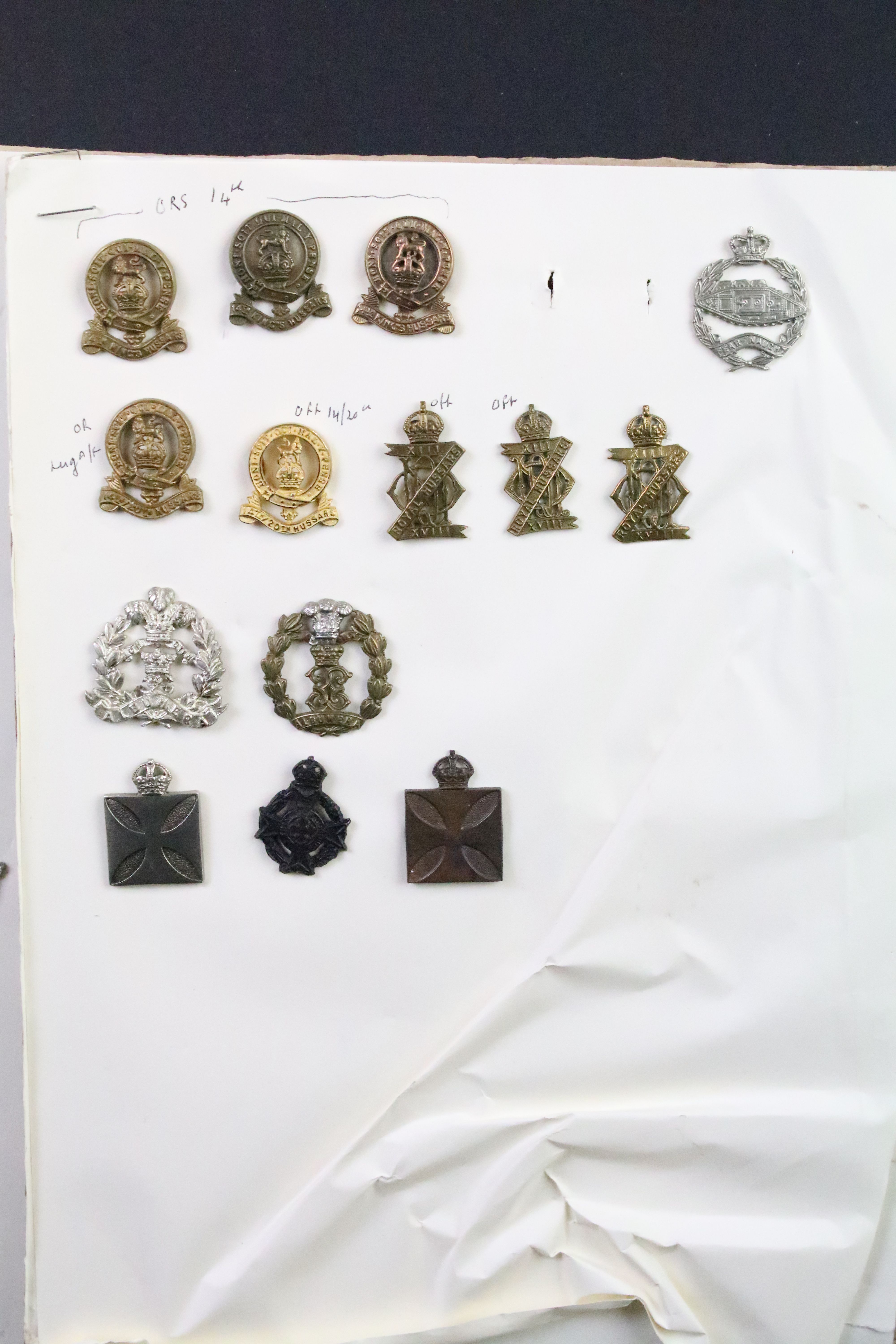 A collection of British military Regimental cap and collar badges to include the Yorkshire Regiment, - Image 5 of 13