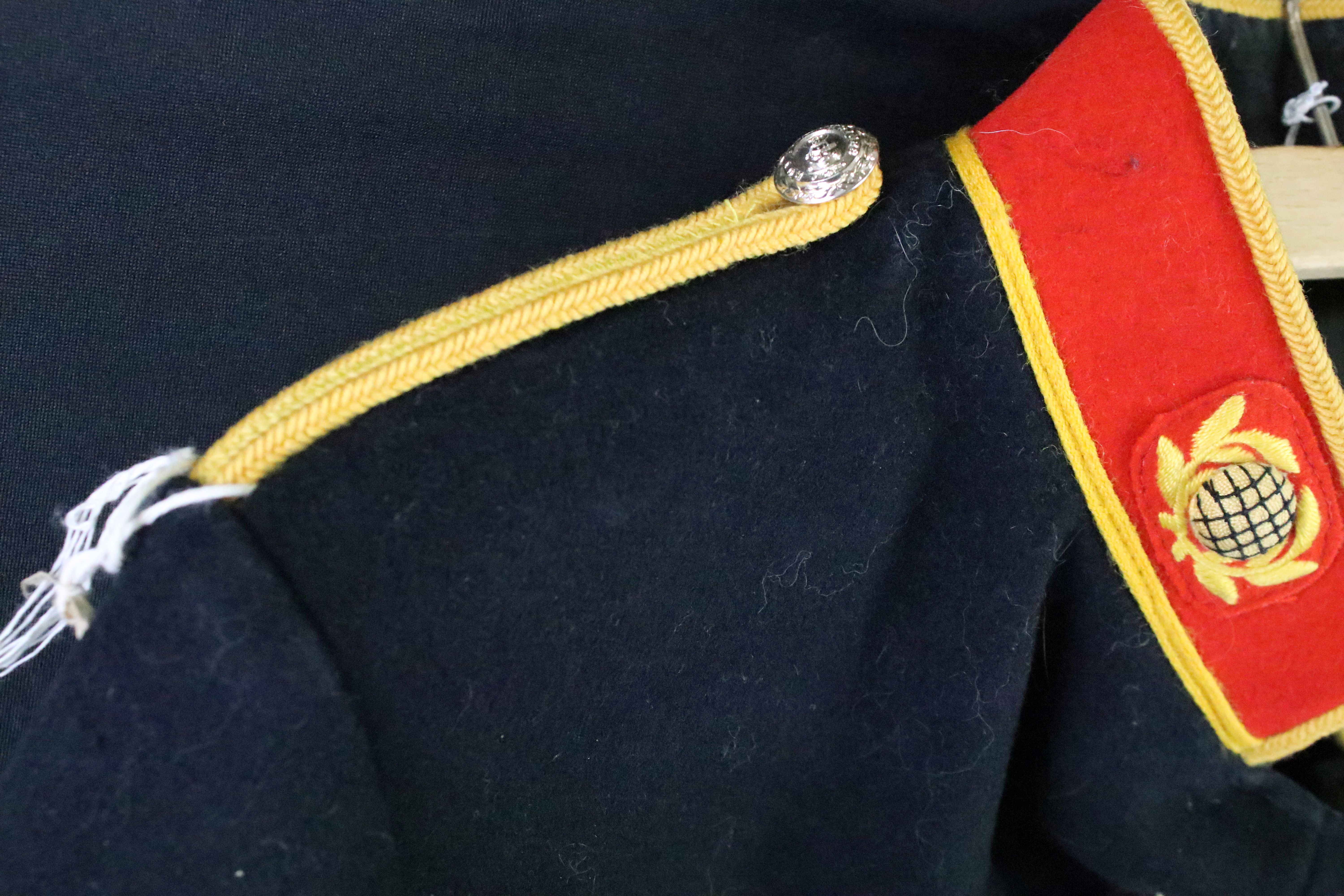 A British Royal Marines dress jacket complete with cloth collar badges and staybrite buttons. - Image 3 of 7
