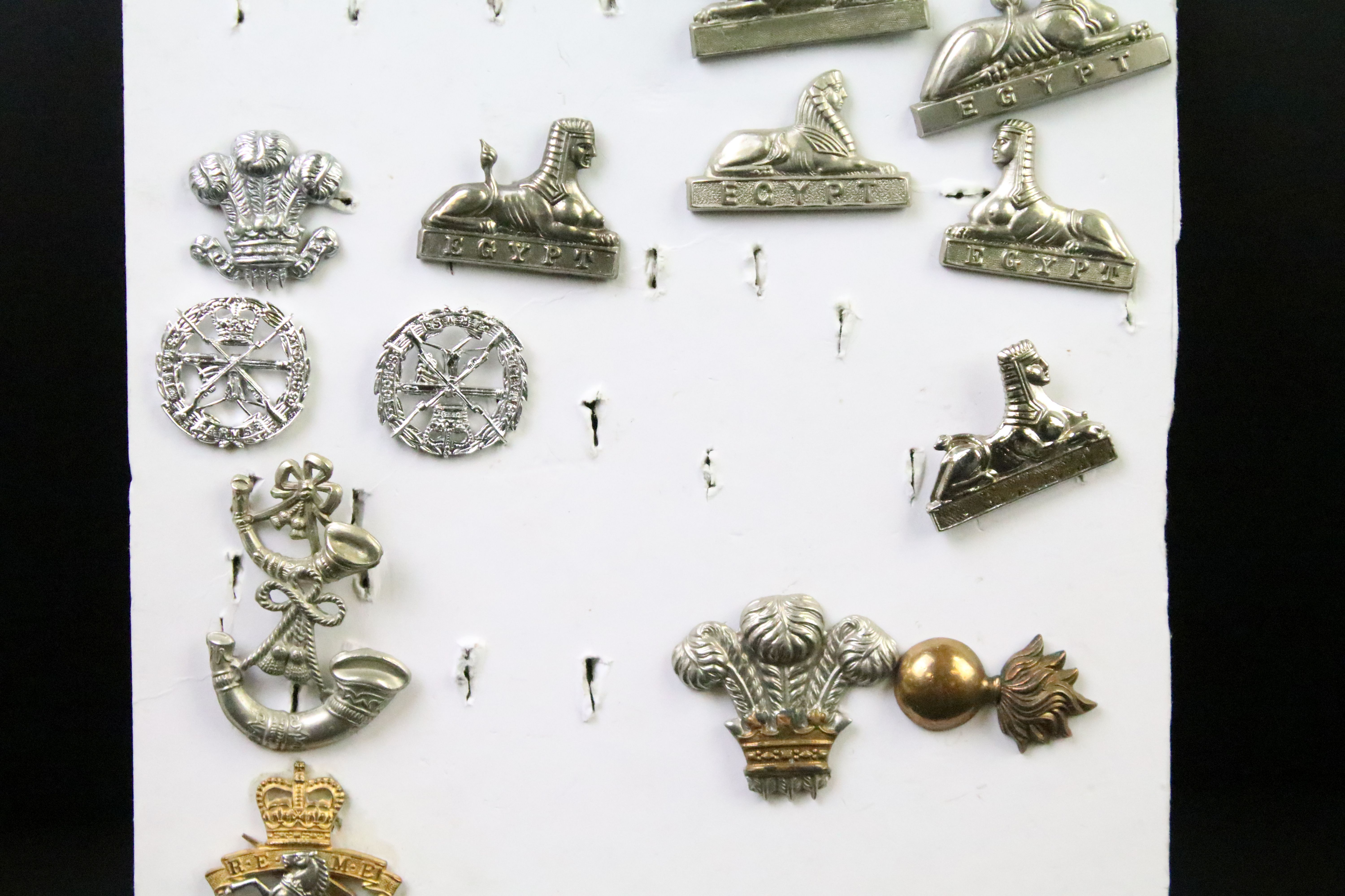 A collection of British military Regimental cap and collar badges to include the East Lancashire - Image 11 of 16