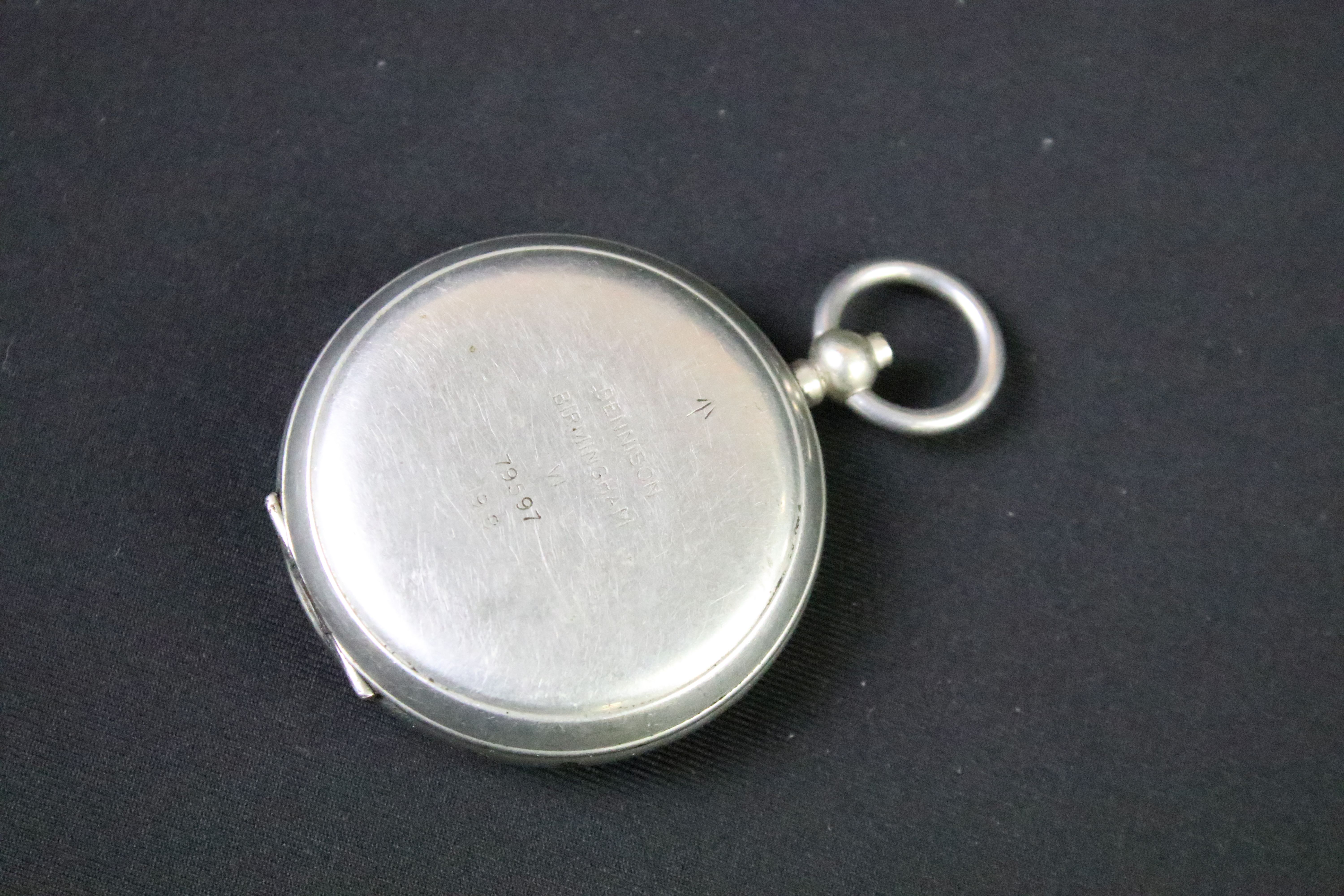 A British military issued World War One pocket marching compass, the case marked Dennison, - Image 4 of 5