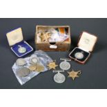 Collection of Second World War full size British service medals to include two war medals, 1939 -