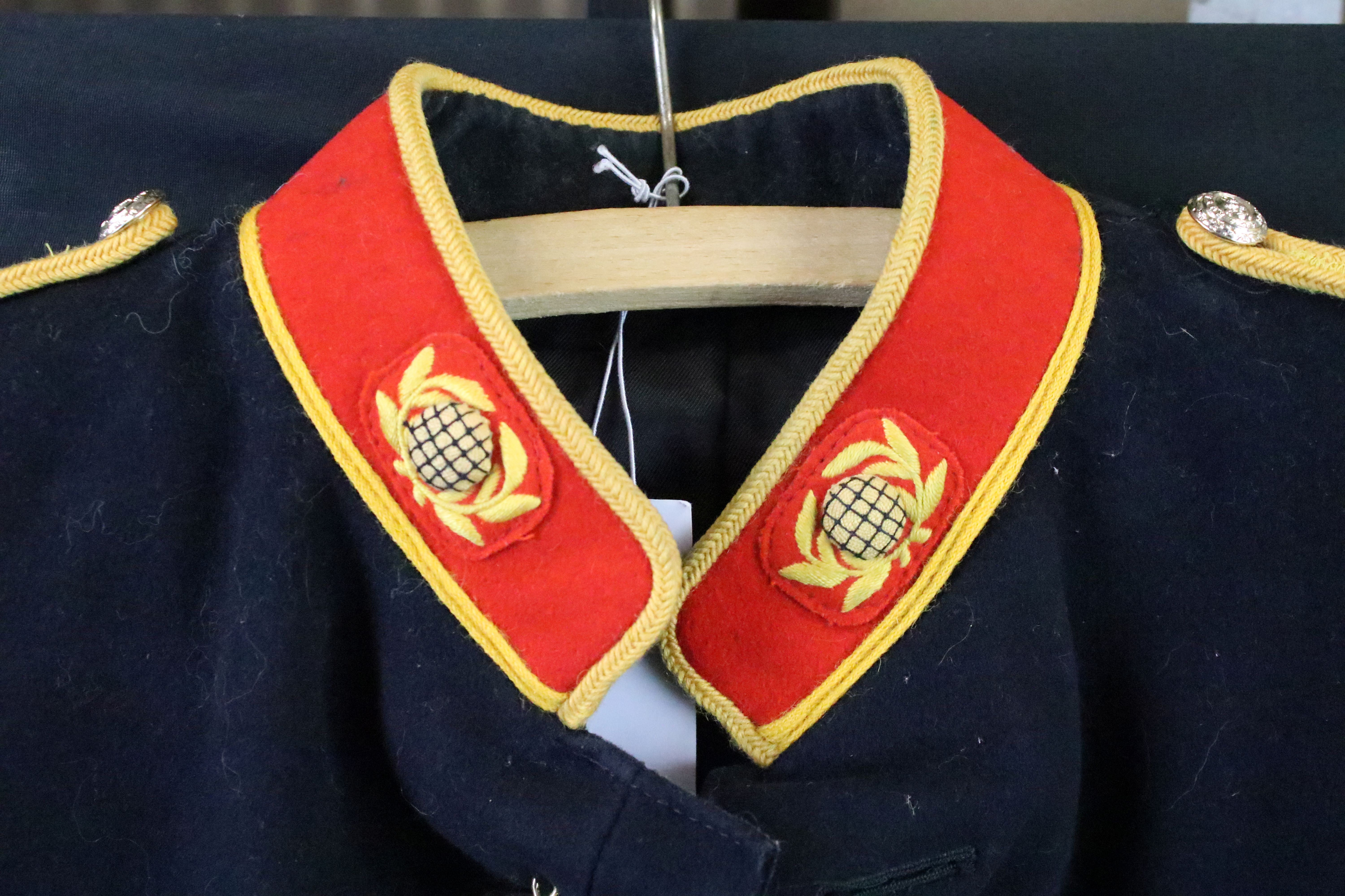 A British Royal Marines dress jacket complete with cloth collar badges and staybrite buttons. - Image 4 of 7