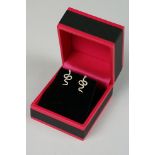 Pair of 9ct yellow gold diamond set snake earrings