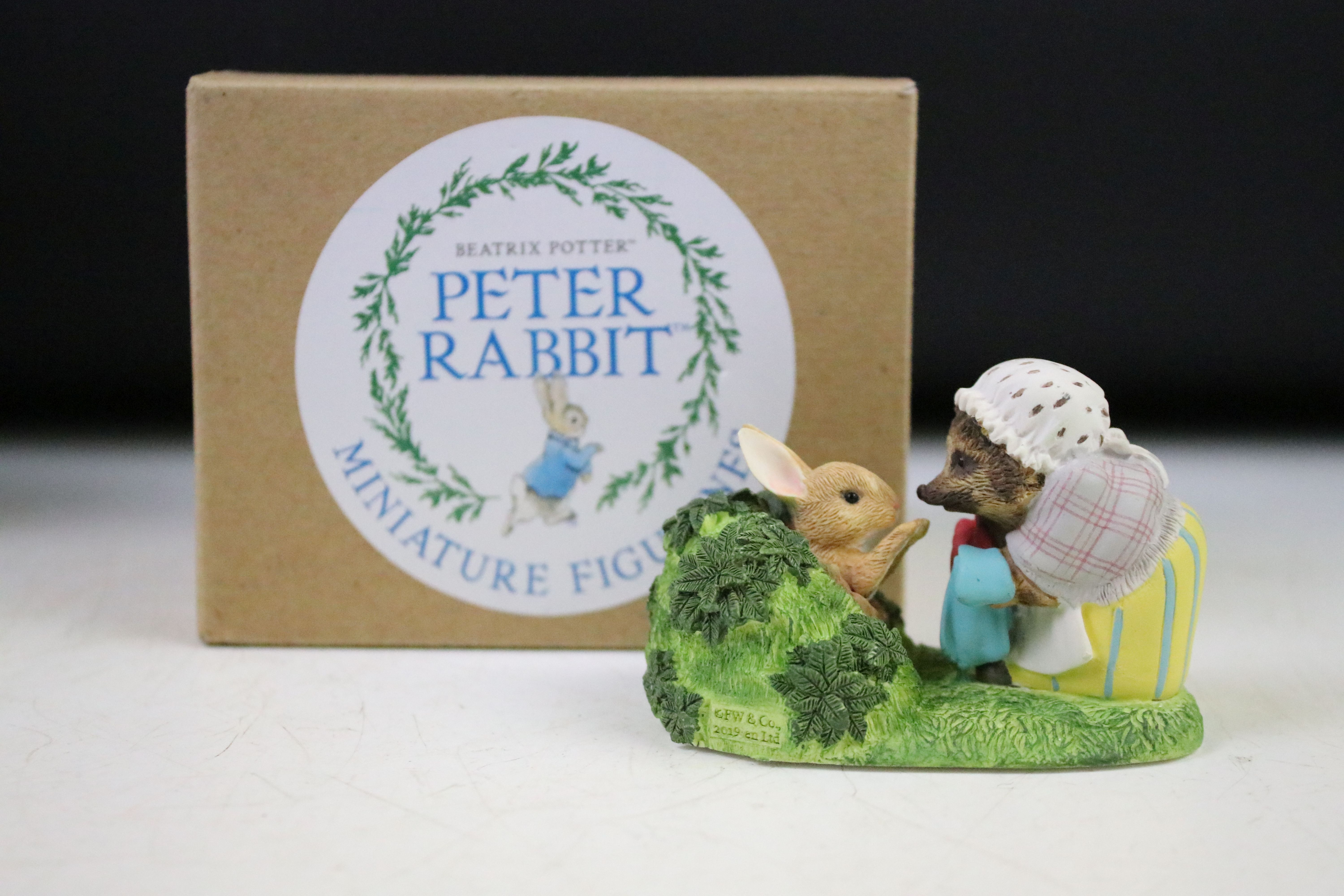 Group of seven boxed & unboxed Beatrix Potter figurines to include 3 x Beswick (Mrs Tiggy Winkle, - Image 8 of 22