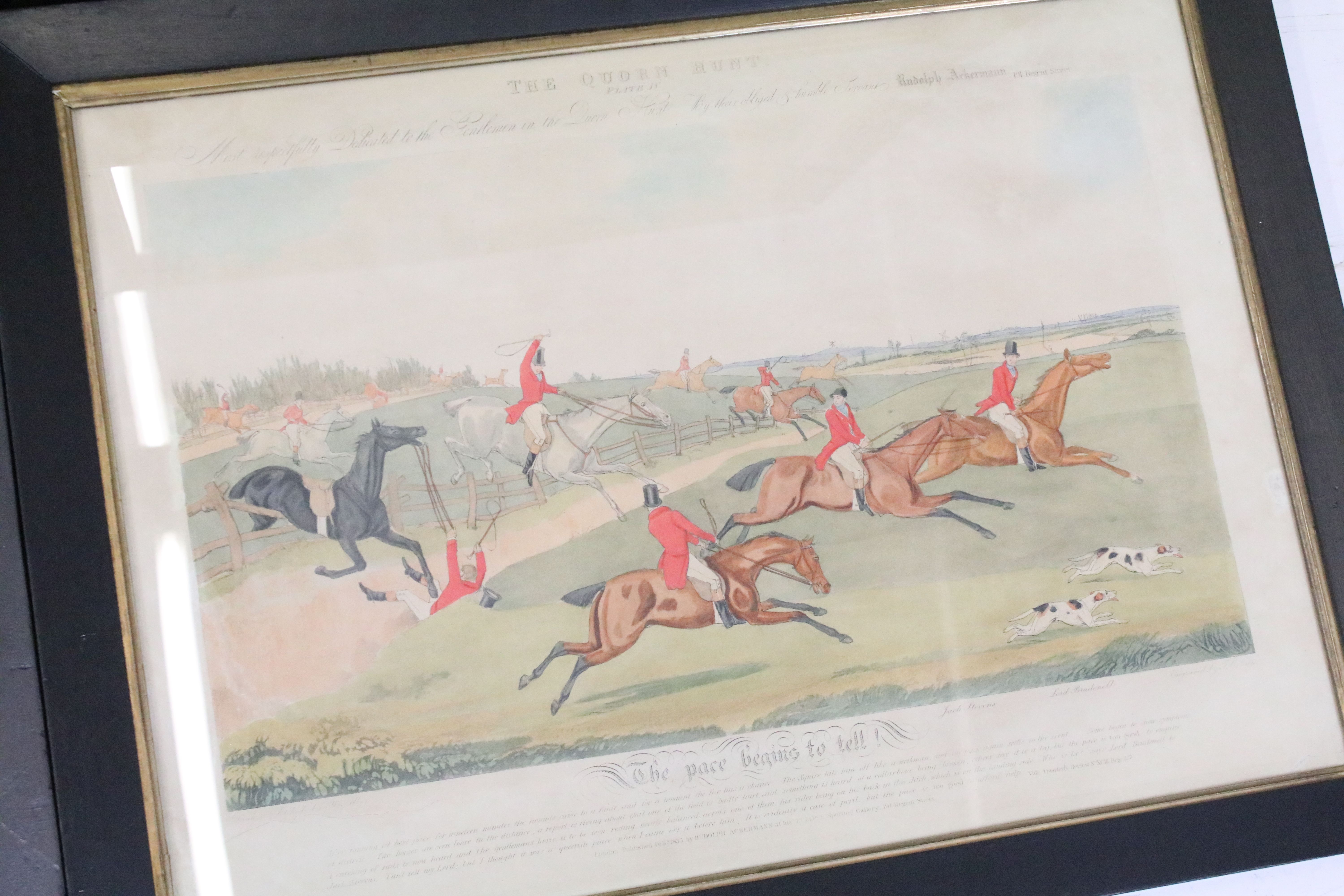 Set of eight Frederick Christian Lewis after Henry Thomas Alken, The Quorn Hunt series, published by - Image 5 of 9
