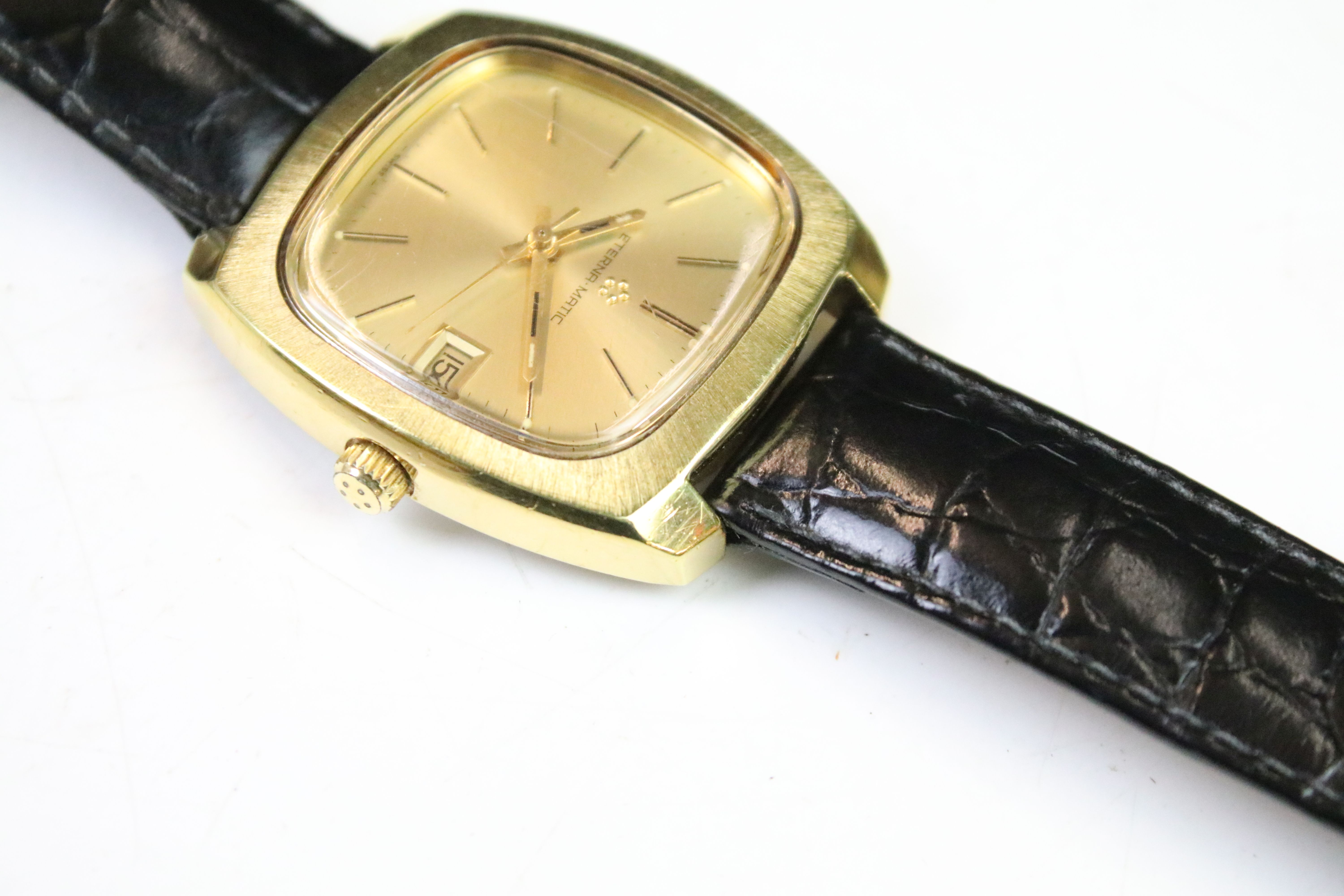 Enicar 25 jewels incabloc ladies wristwatch (boxed, with six spare straps), together with an - Image 7 of 14