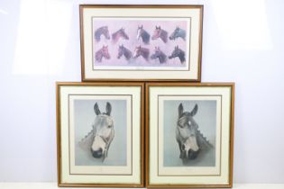 Three limited edition equestrian related signed limited edition prints of horses to include 'Classic
