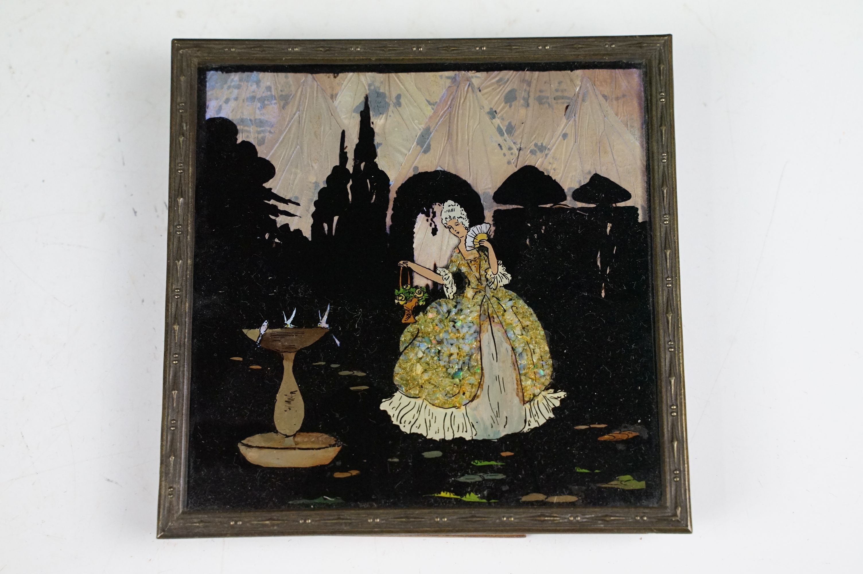 Wedgwood green jasperware ' Dancing Hours ' plaque, unmarked, mounted within a frame, 11 x 25cm - Image 8 of 13