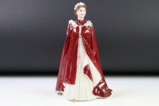 Royal Worcester Queen's 80th Birthday 2006 porcelain figurine, approx 23cm high