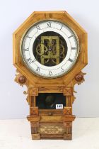 Late 19th / early 20th century E. N. Welch, Forestville American skeleton wall clock, the case