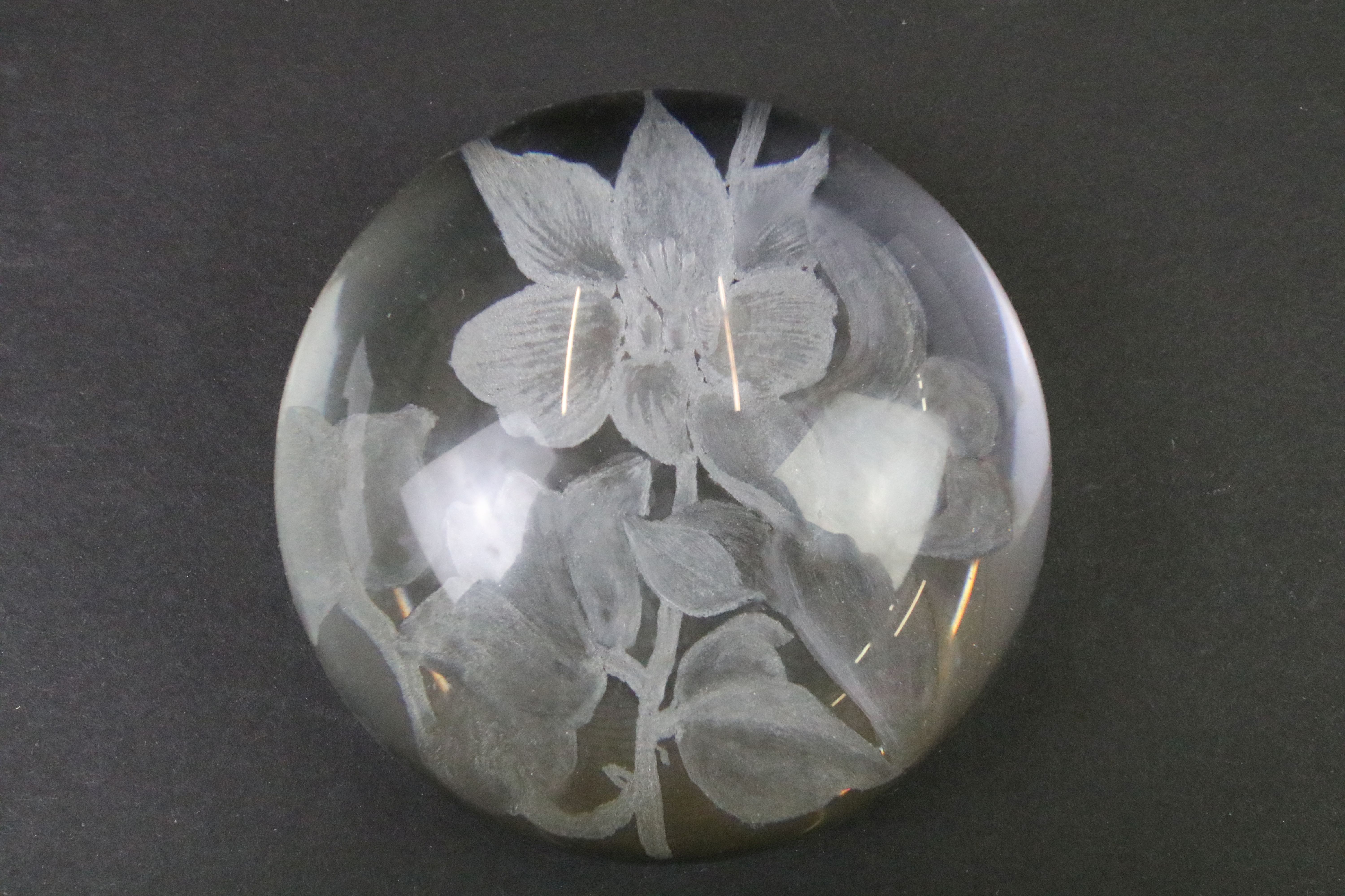 Collection of ten 20th century glass paperweights to include two iridescent glass examples (swan & - Image 7 of 9
