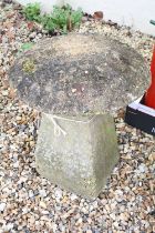 Staddle stone, 59cm high x 46cm diameter