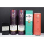 Collection of whisky to include two bottle of Glenfiddich solera fifteen single malt scotch