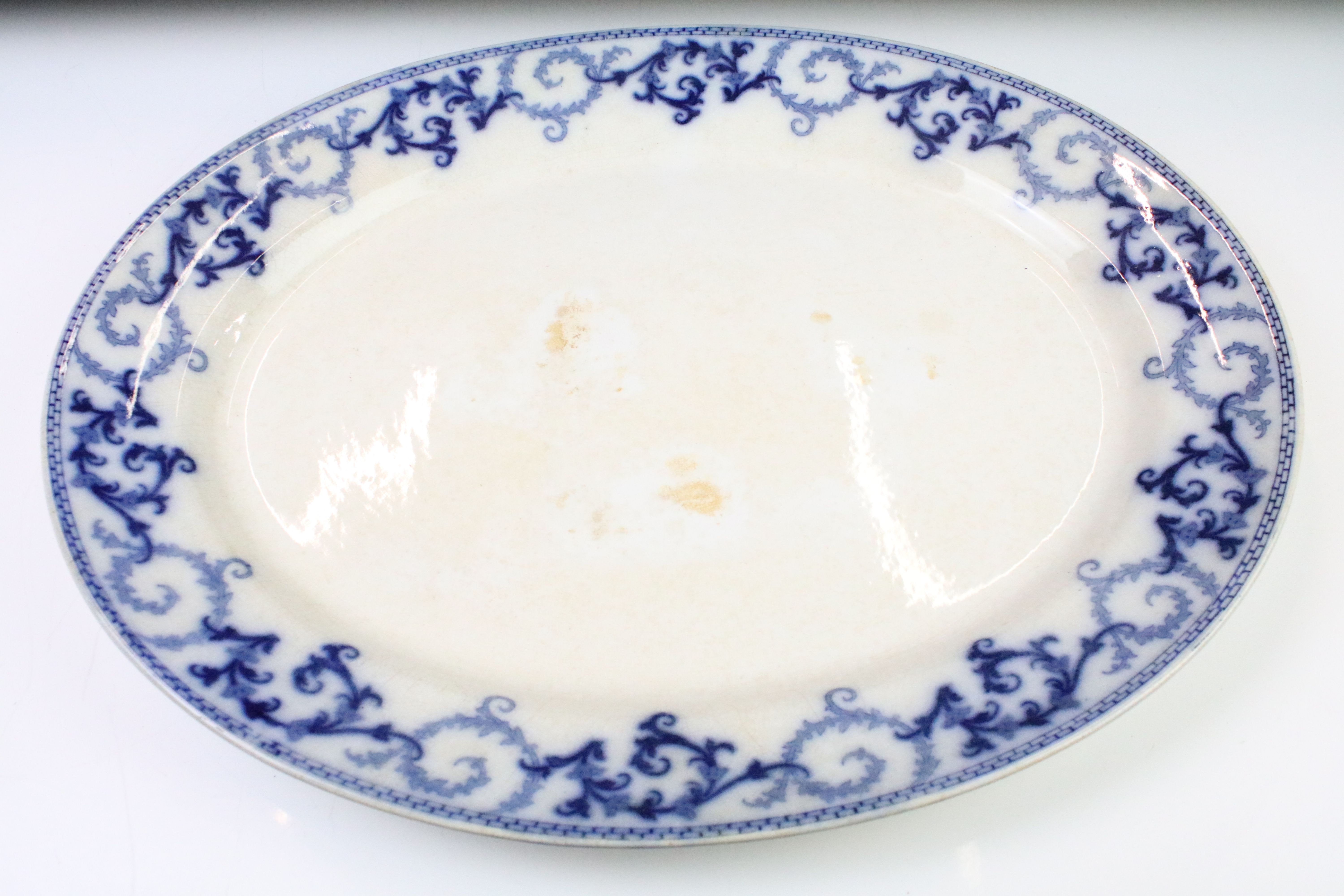 Early 20th Century Falcon Ware ceramic wash basin decorated with flamingos, together with two - Image 4 of 9