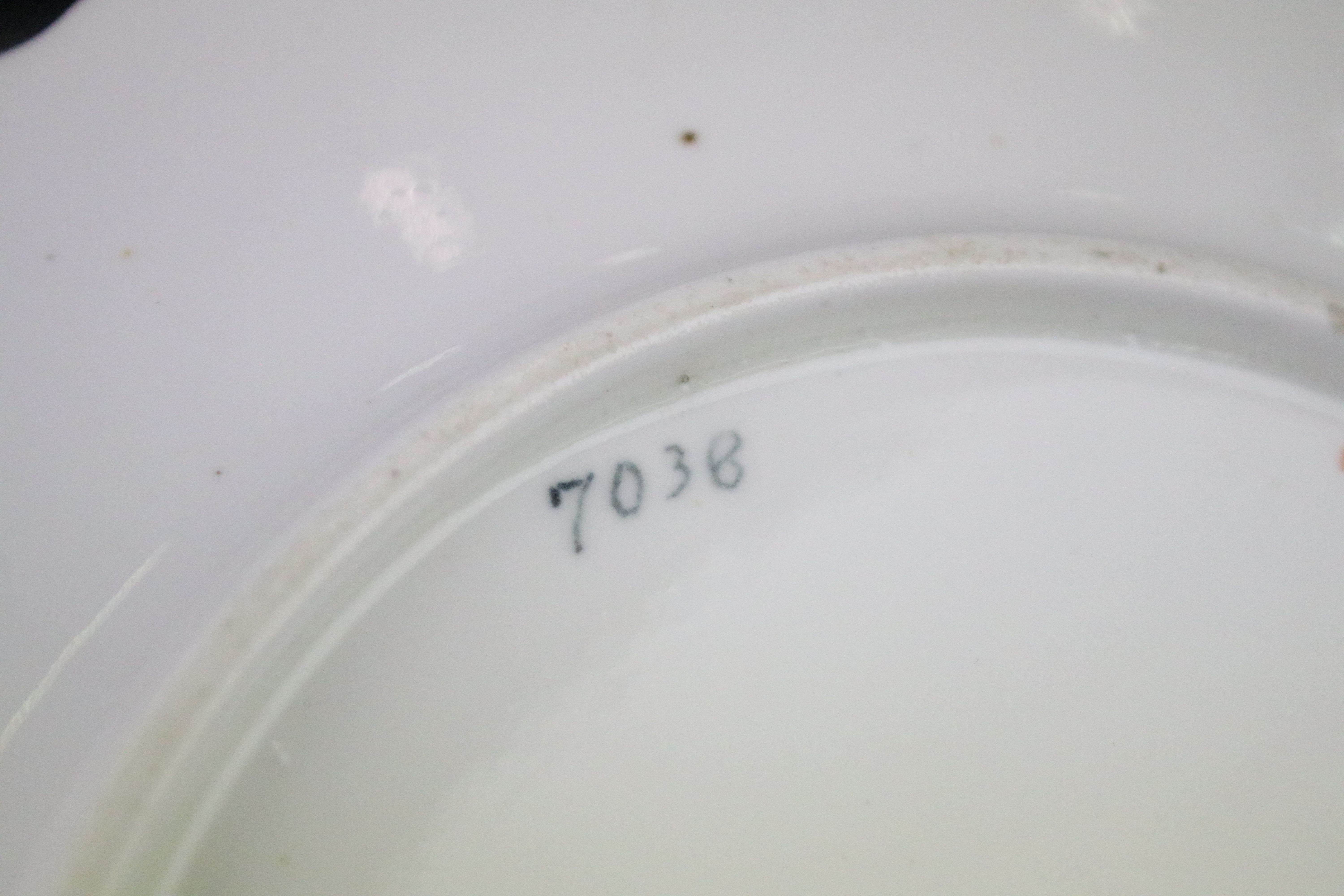 Collection of blue & white plates / dishes, mostly 19th century examples, to include Copeland - Image 8 of 11