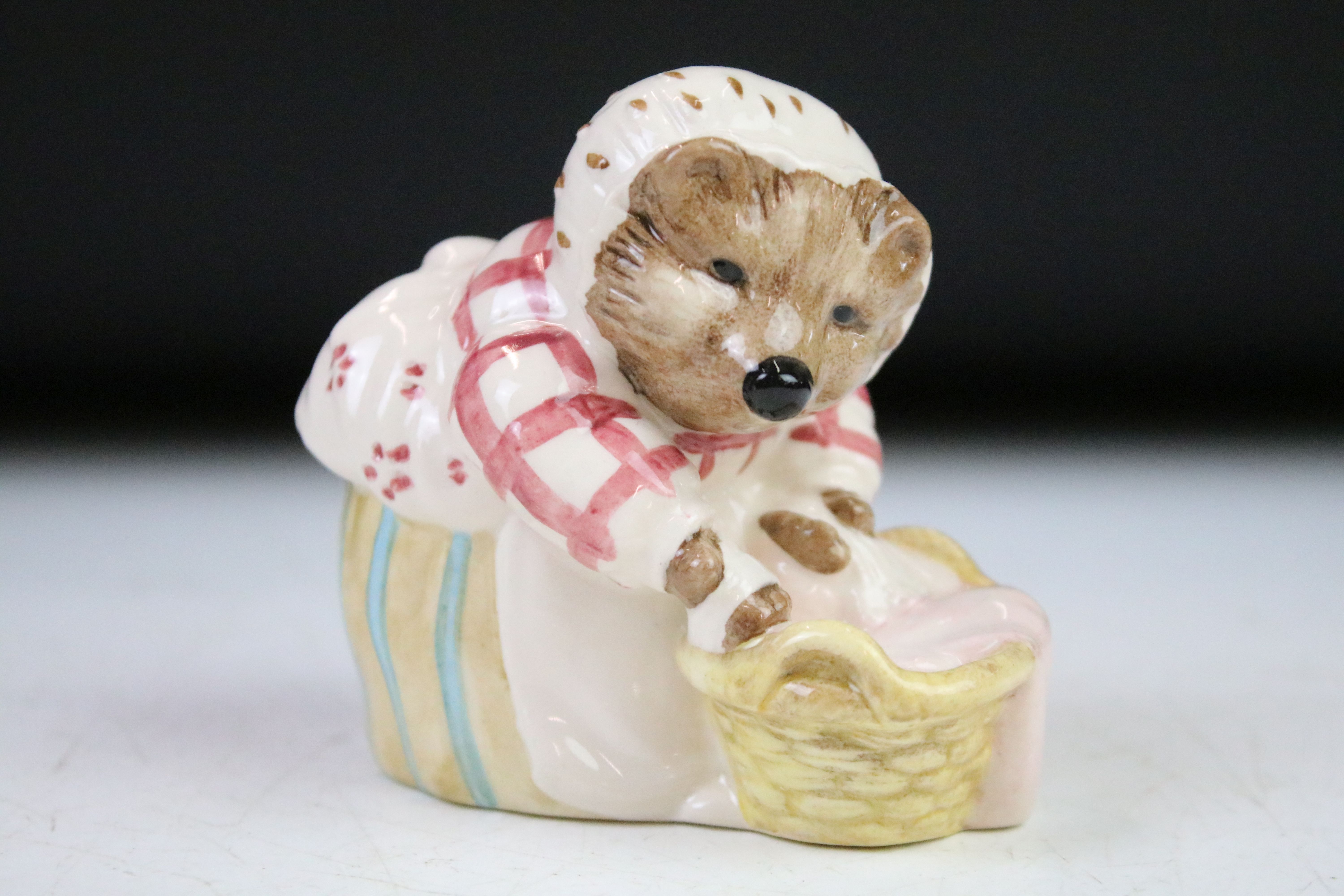 Group of seven boxed & unboxed Beatrix Potter figurines to include 3 x Beswick (Mrs Tiggy Winkle, - Image 5 of 22