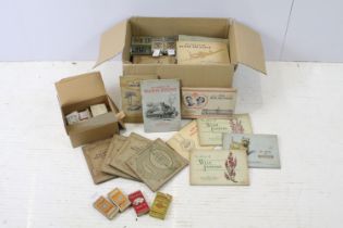 Collection of cigarette cards in albums to include Wills Derby and Grand National winners, railway