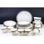 Royal Doulton 'Westgate' pattern dinner service, pattern no. H5243, to include teacups & saucers,