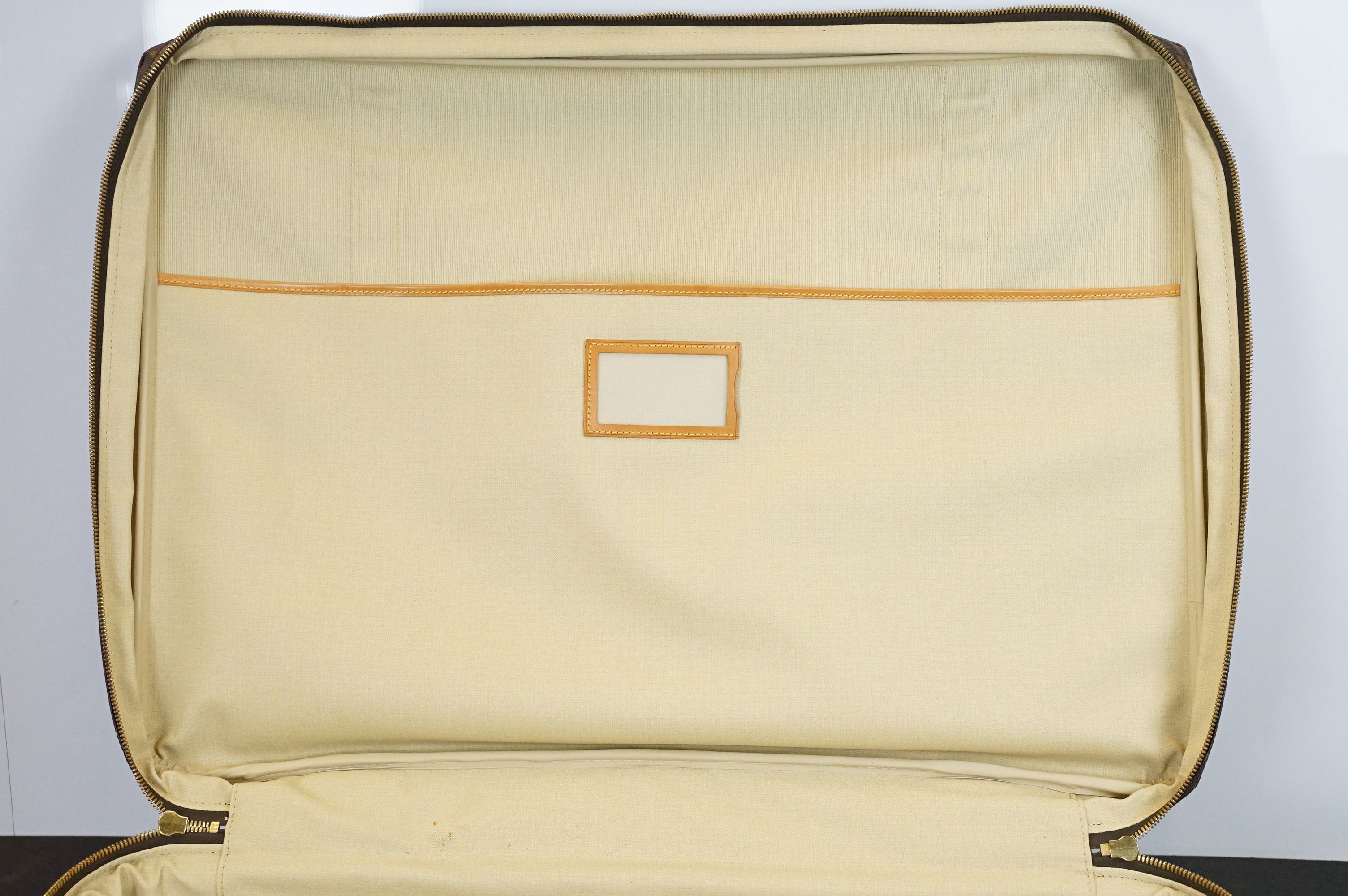 Louis Vuitton - Satellite suitcase having a monogrammed body with two canvas straps and brown - Image 16 of 18