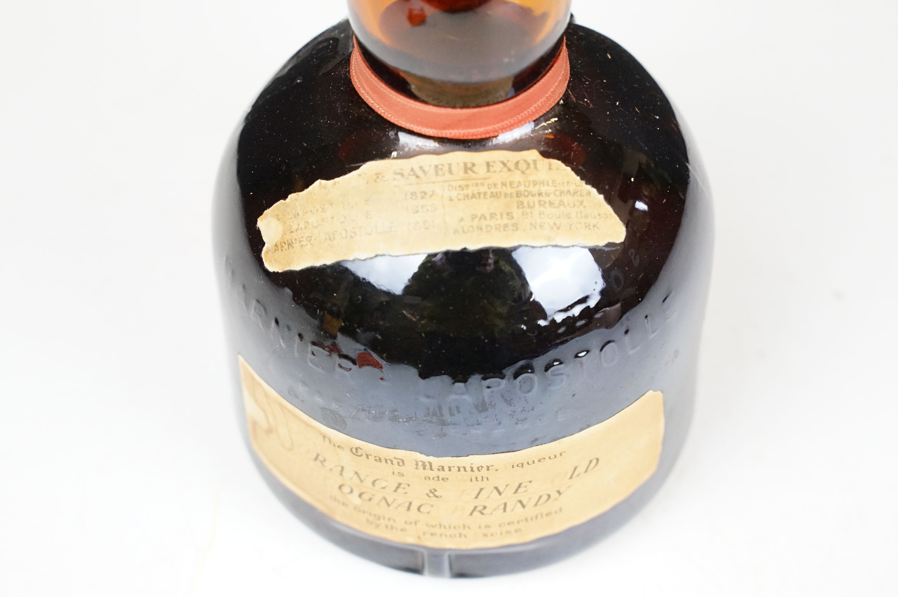 Orange and Fine Old Grand Marnier Cognac Brandy liquor. 67.4% proof 24 2/3 fl oz. Sealed. Circa - Image 6 of 6