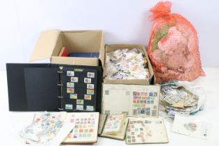 Collection of world stamps including early 20th Century and 19th Century Great British stamps, and