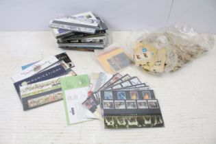 Small collection of mainly British presentation packs together with a quantity of new stamps on