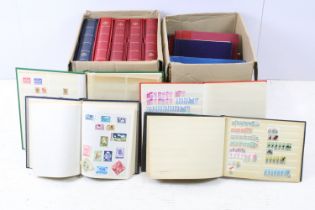Collection of mostly late 20th Century world stamps across multiple partially filled albums, an