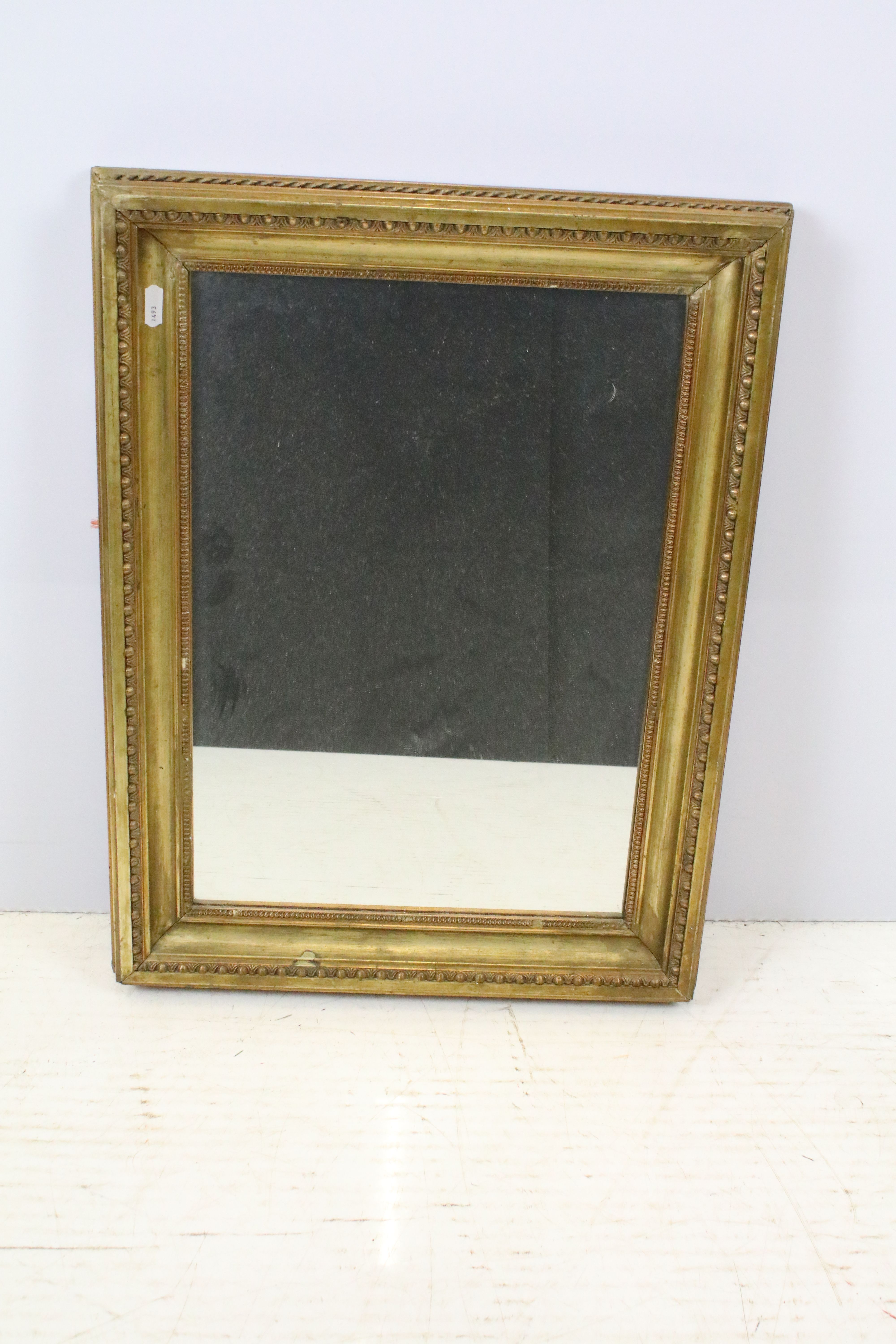 Early 20th century gilt framed wall mirror, 57 x 43.5cm together with another gilt framed mirror, - Image 6 of 9