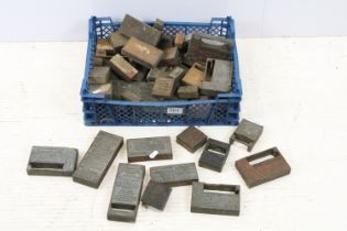 Collection of early 20th Century printing blocks, mostly of advertising interest of Old Reading