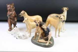 Collection of porcelain animal figures to include Royal Doulton 'Buddies' (HN 2546), 4 x Beswick (