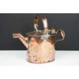 Antique copper housekeepers watering can, 23cm high