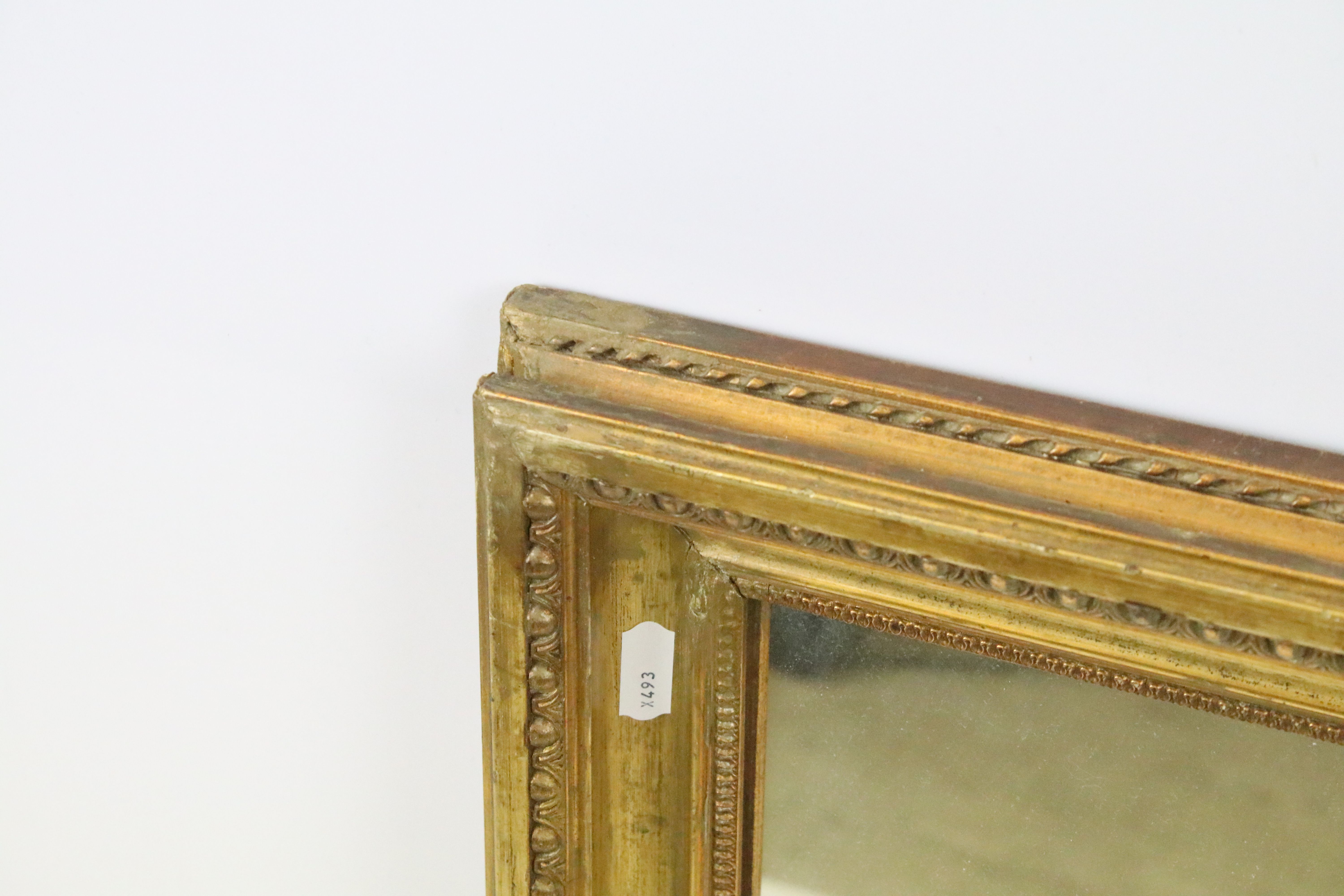 Early 20th century gilt framed wall mirror, 57 x 43.5cm together with another gilt framed mirror, - Image 8 of 9