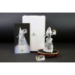 Boxed Swarovski SCS 'Masquerade' Columbine (2000) figure, with name tablet & stand