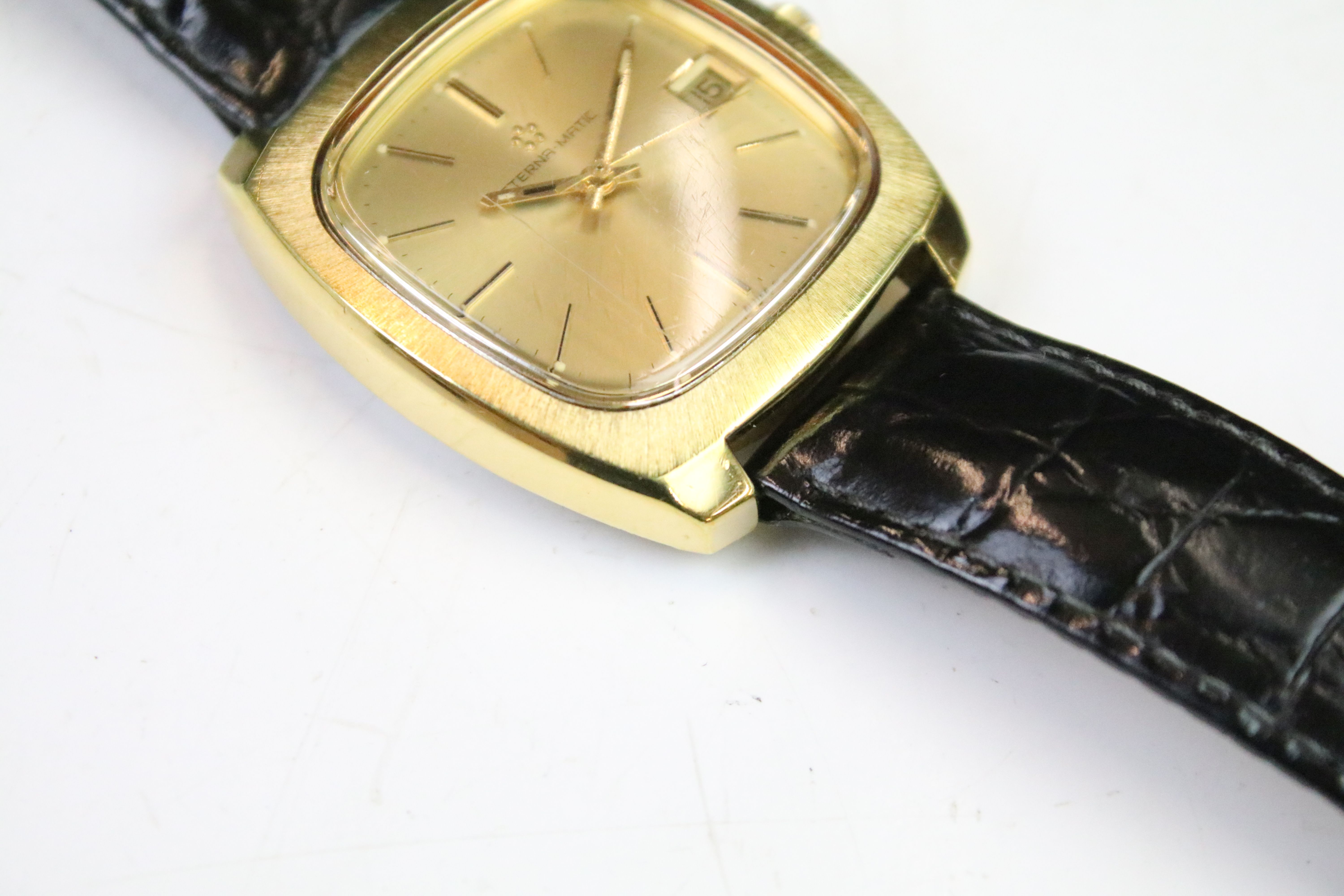 Enicar 25 jewels incabloc ladies wristwatch (boxed, with six spare straps), together with an - Image 8 of 14