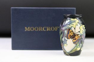 Moorcroft pottery 'Avalon' vase with typical tubelined decoration, dated 2006 to base, approx 10.5cm